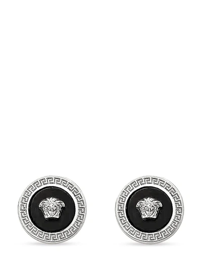 Versace Jellyfish Earrings In Silver