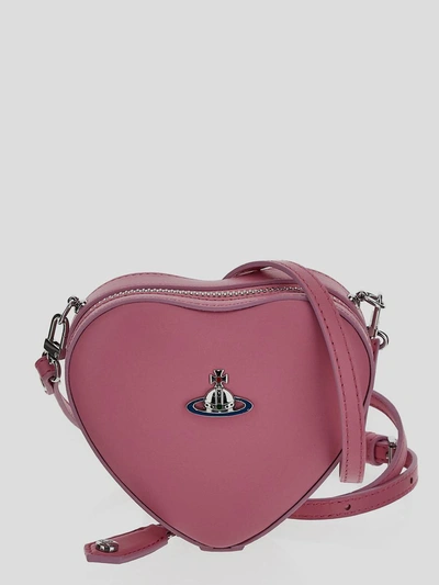 Vivienne Westwood Mini Heart Shoulder Bag In Pink
