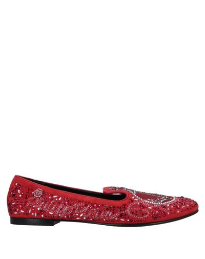 Philipp Plein Loafers In Red
