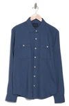 Lucky Brand Mason Workwear Button-up Shirt In Blue Nova