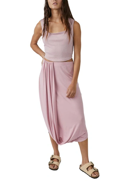 Free People Free-est Daphne Two Piece Crop Top & Skirt In Pink