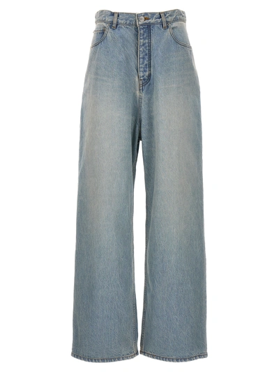 Balenciaga Baggy Jeans Blue In 4076 Light Indigo/ma