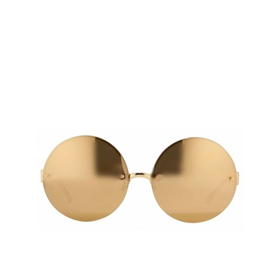 Linda Farrow Luxe Sunglasses In Gold