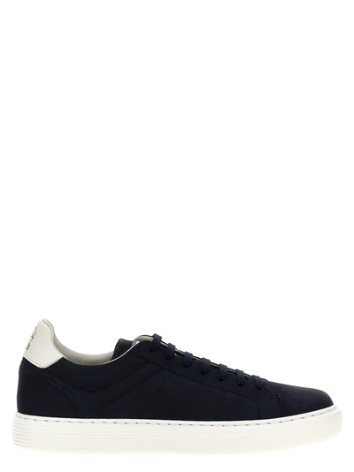 Brunello Cucinelli Leather Sneakers Blue