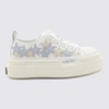 Amiri White & Blue Platform Stars Court Low Sneakers