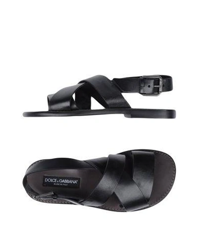 Dolce & Gabbana Sandals In Black