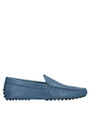 Tod's Loafers In Slate Blue