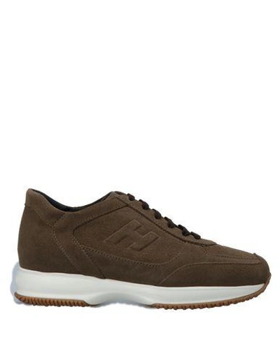 Hogan Sneakers In Khaki