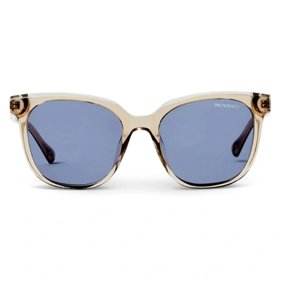 Bruno Magli Mona Sunglass In Red + Tortoise Acetate In Brown