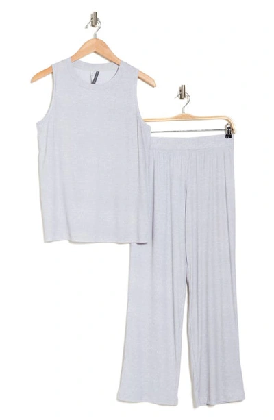 Jaclyn Luxe Tank Pajamas In Pearl Blue