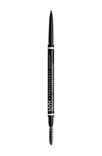 Nyx Micro Brow Pencil Vegan Eyebrow Pencil In Black