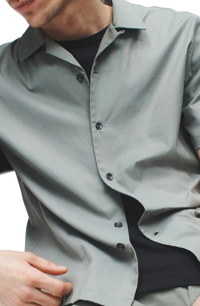 Rag & Bone Avery Short Sleeve Button-up Shirt In Lichen
