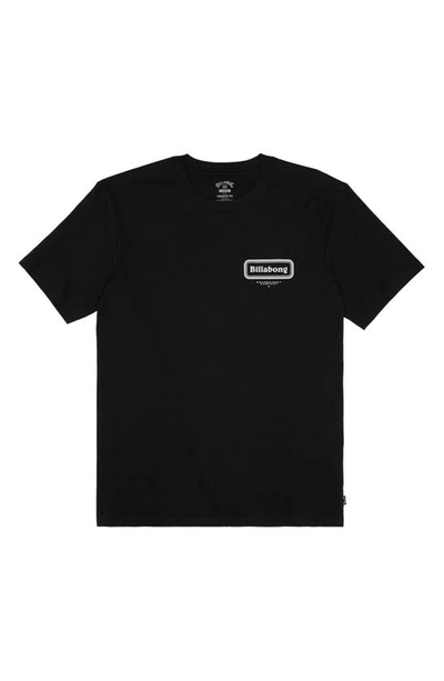 Billabong Walled Graphic T-shirt In Navy