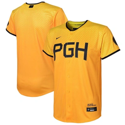 Nike Kids' Toddler   Gold Pittsburgh Pirates City Connect Replica Jersey