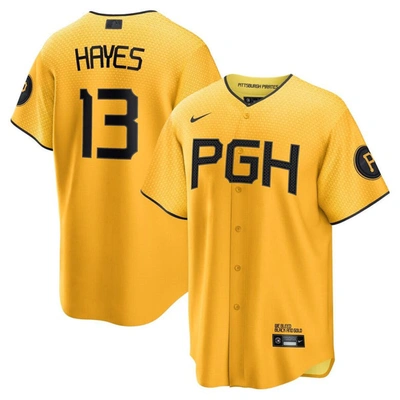 Nike Ke'bryan Hayes Gold Pittsburgh Pirates City Connect Replica Player Jersey