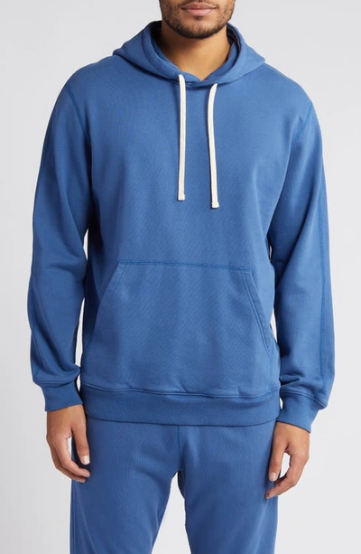 Reigning Champ Classic Fit Handcrafted Midweight Terry Hoodie In Lapis