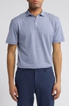 Peter Millar Crown Comfort Stripe Pima Cotton Polo In Atlantic Blue