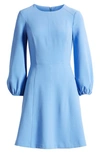 Eliza J Seamed Long Sleeve Dress In Periwinkle