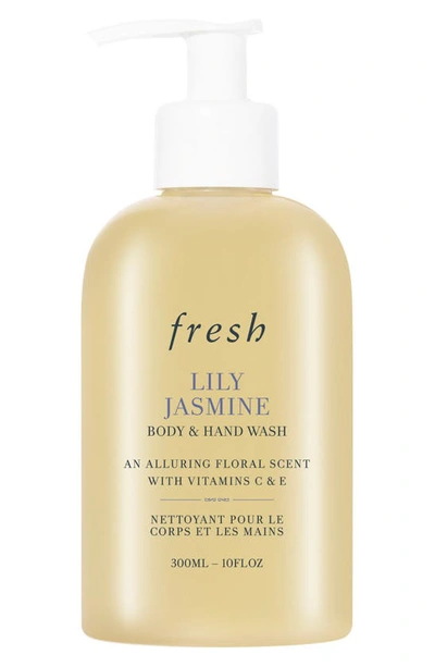 Fresh Lily Jasmine Body Wash, 10 oz In White