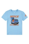 Nike Kids' Air Down Graphic T-shirt In Aquarius Blue