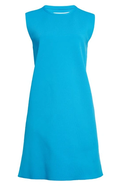 Jil Sander Sleeveless Sheath Dress In Aqua Blue