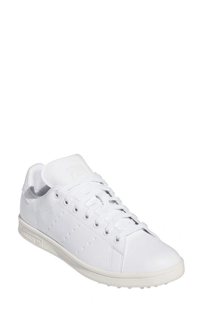 Adidas Golf Stan Smith Spikeless Golf Shoe In White/ White