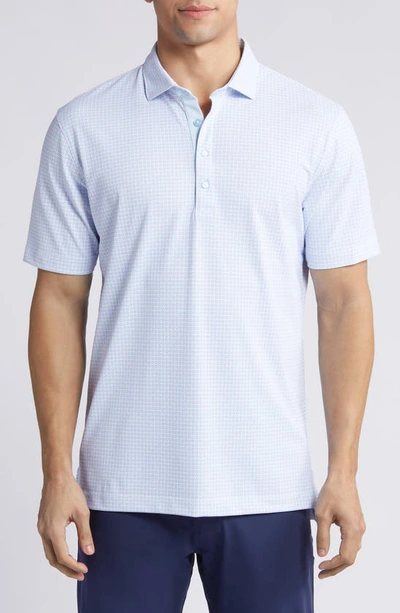 Johnnie-o Gilbert Neat Performance Golf Polo In White