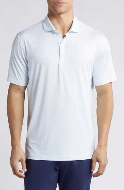 Johnnie-o Kelso Microprint Performance Golf Polo In Jungle