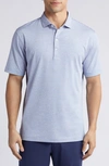 Johnnie-o Michael Stripe Performance Golf Polo In Monsoon