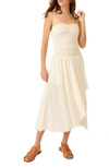 Free People Sparkling Moment Cotton Midi Sundress In Ivory
