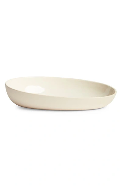 Homa Studios Ampersand Stoneware Serving Bowl In Neutral
