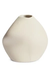Homa Studios Small Torso Stoneware Vase In Neutral