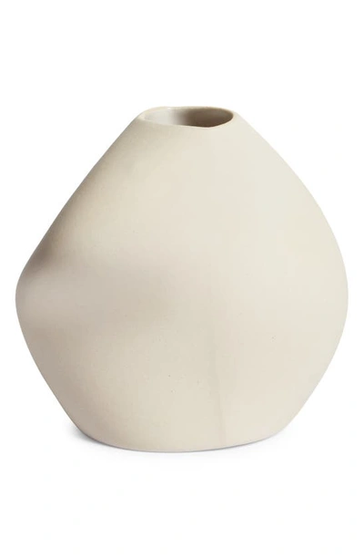 Homa Studios Small Torso Stoneware Vase In Neutral