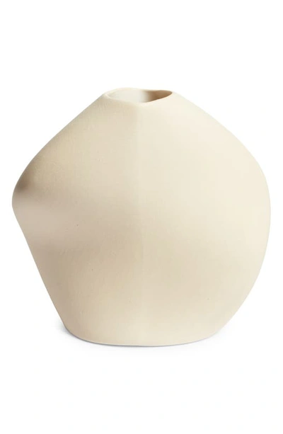 Homa Studios Small Torso Stoneware Vase In Neutral