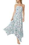 Free People Heat Wave Floral Print High/low Dress In Floral Combo