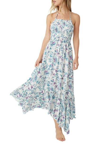 Free People Heat Wave Floral Print High/low Dress In Floral Combo