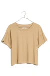 Madewell Bella Cotton Jersey T-shirt In Drill Khaki