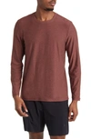 Beyond Yoga Always Beyond 2.0 Long Sleeve T-shirt In Maple Heather