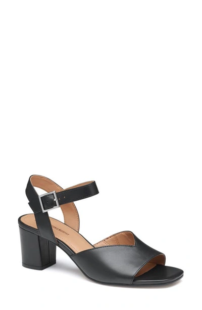 Johnston & Murphy Evelyn Ankle Strap Sandal In Black Glove