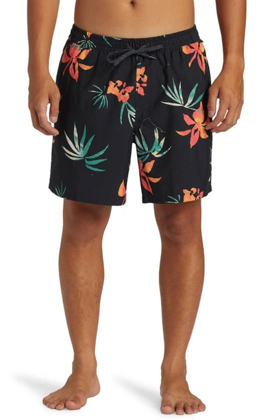 Quiksilver Everyday Mix Volley Swim Trunks In Black