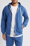 Reigning Champ Classic Midweight Zip Hoodie In Lapis