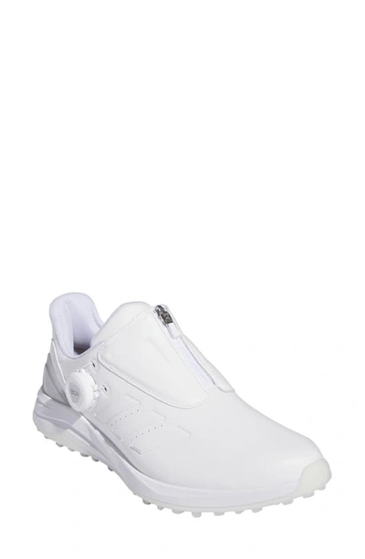 Adidas Golf Solarmotion Boa 24 Golf Shoe In White/white/silver