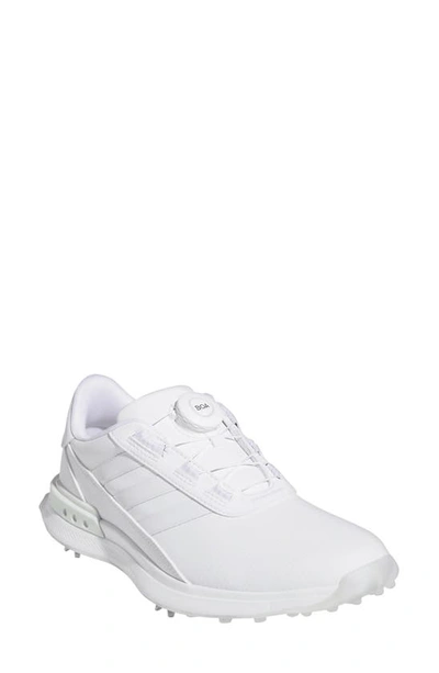 Adidas Golf S2g Boa 24 Spikeless Golf Shoe In White/ White/ Crystal Jade