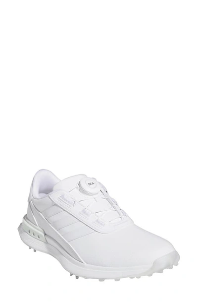 Adidas Golf S2g Boa 24 Spikeless Golf Shoe In White/white/crystal Jade