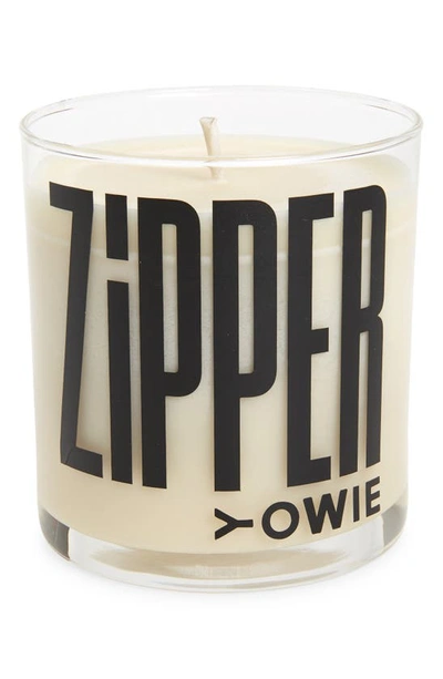Yowie Zipper Candle In White
