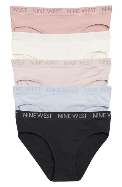 Nine West Assorted 5-pack Bikinis In Multi