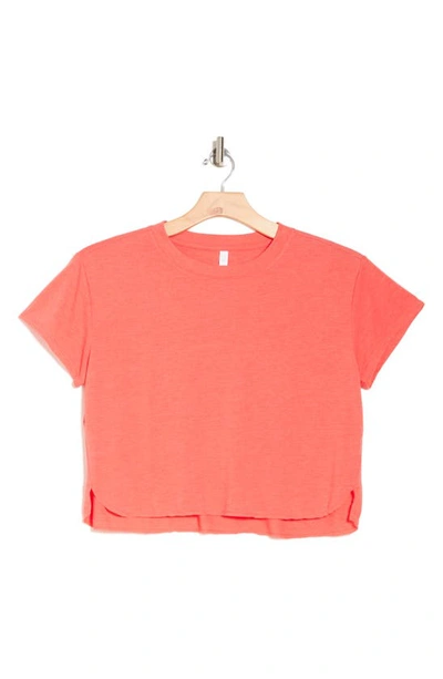 Z By Zella Stadium Crop T-shirt In Red Cayenne