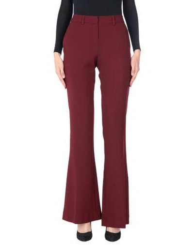 Space Style Concept Casual Pants In Brick Red
