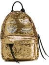 Chiara Ferragni Mini 'flirting' Backpack In Gold