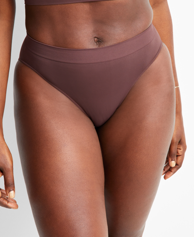 State Of Day Women's Seamless High-cut Underwear, Created For Macy's In Puce